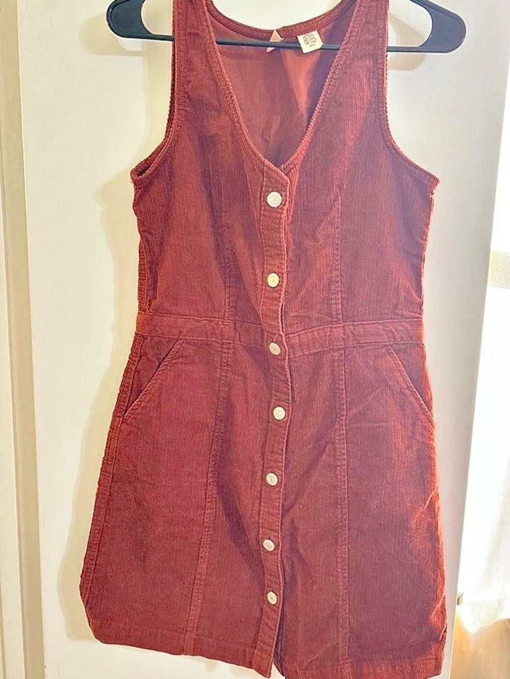 Levi's Corduroy Mini Dress in Brown Size Small